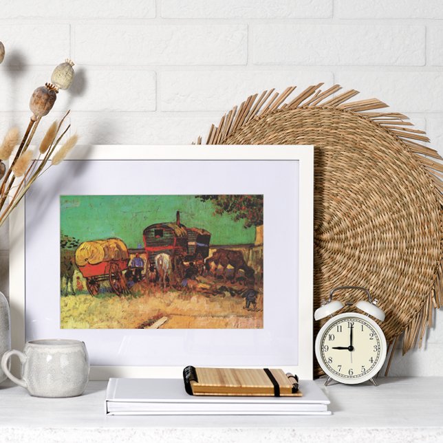 Sinti und Roma mit Caravans von Vincent van Gogh Poster (Von Creator hochgeladen)