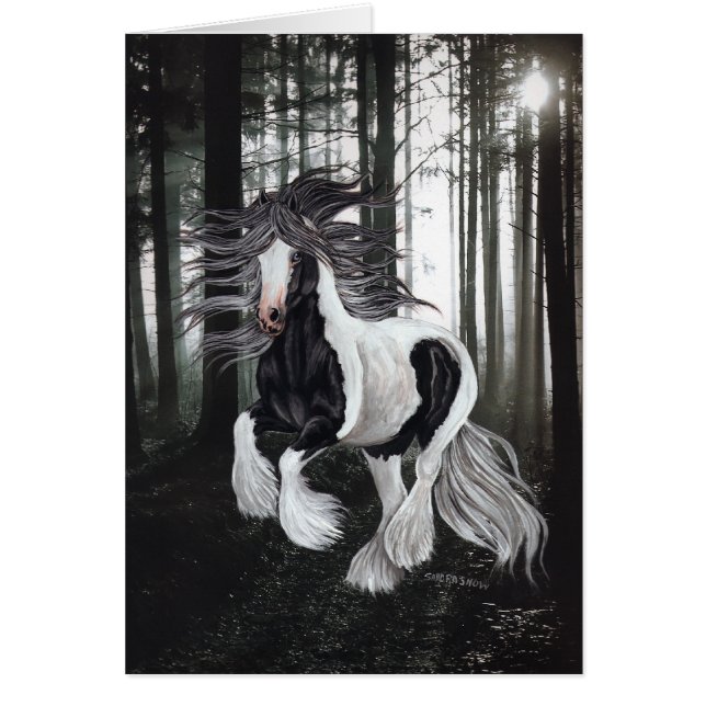 Sinti und Roma-Pferd im Wald (Vorne)