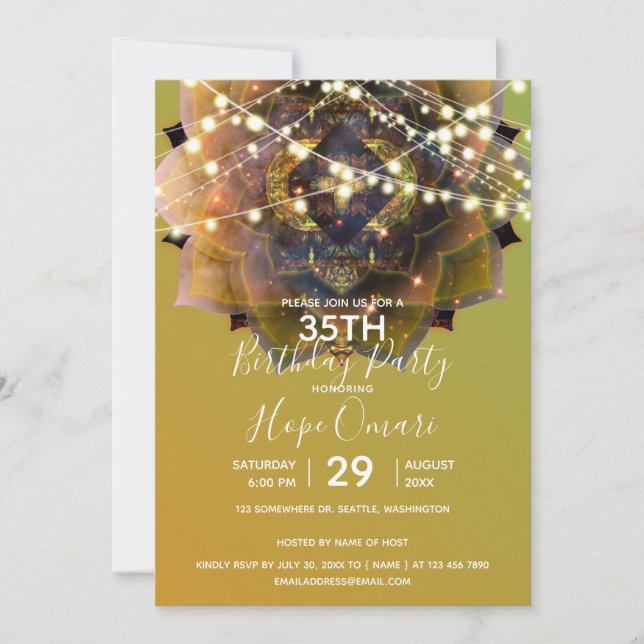 Sinti und Roma Soul Mandala Einladung (Vorderseite)