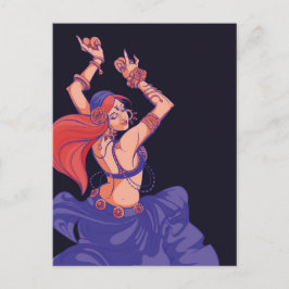 Sinti und Roma-Tanz mit Zybalen Postkarte