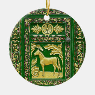 Sinti und Roma-Türdetails Keramik Ornament