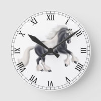 Sinti und Roma Vanner Cob Horse Wall Clock