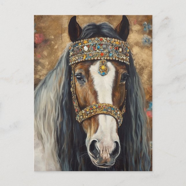 Sinti und Roma Vanner Horse Postkarte (Vorderseite)