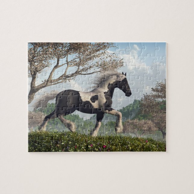 Sinti und Roma Vanner, Spring Trot Puzzle (Horizontal)