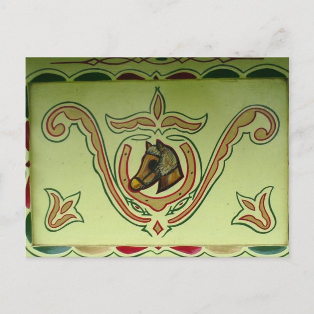 Sinti und Roma-Wagen Postkarte (Vorderseite)