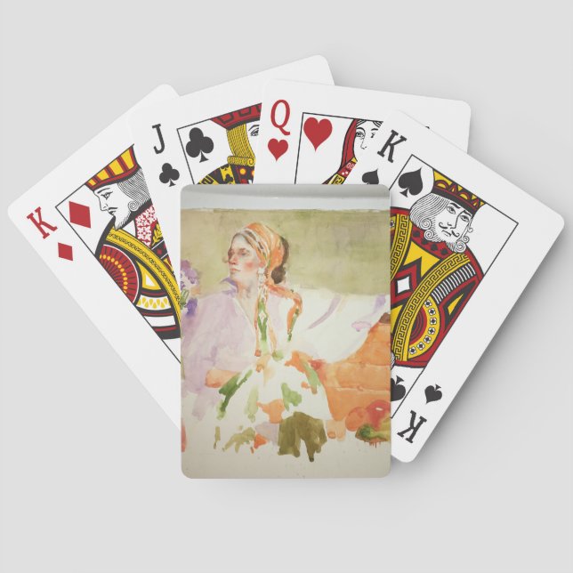 Sinti und Roma Watercolor Playing Cards Spielkarten (Rückseite)