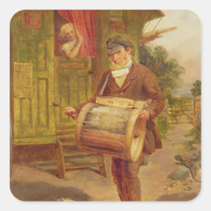 Sinti und Roma-Wohnwagen Quadratischer Aufkleber