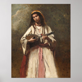 Sinti und Roma Woman - Jean-Baptiste - Corot Fine  Poster