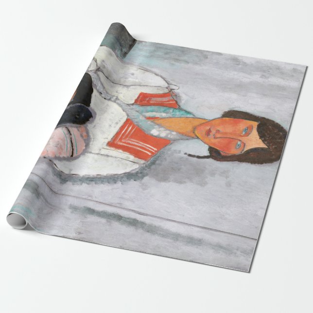 Sinti und Roma Woman mit Baby, Modigliani Geschenkpapier (Ungerollt)