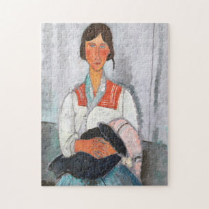 Sinti und Roma Woman mit Baby, Modigliani Puzzle