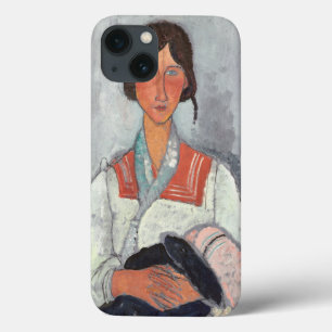 Sinti und Roma Woman with Baby, 1919 (Öl auf Leinw Case-Mate iPhone Hülle