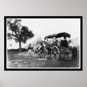 Sinti und Roma Women in a Wagon in the Turkey 1895 Poster