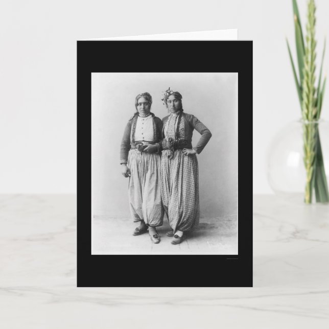 Sinti und Roma Women in Palestine 1893 Karte (Vorderseite)