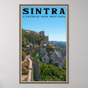 Sintra - Burg der Mauren Poster