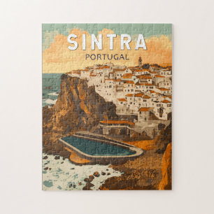 Sintra Portugal Illustration Travel Art Vintag Puzzle