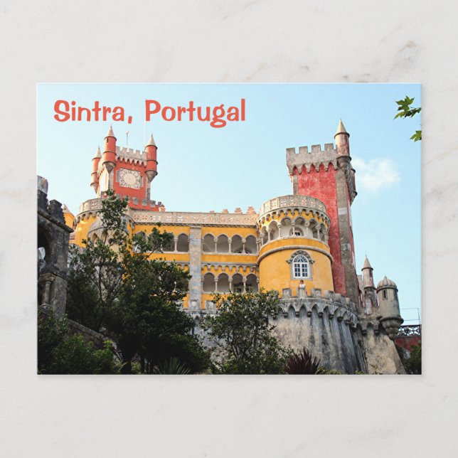 Sintra, Portugal: Pena Palace, in der Nähe von Lis Postkarte (Vorderseite)