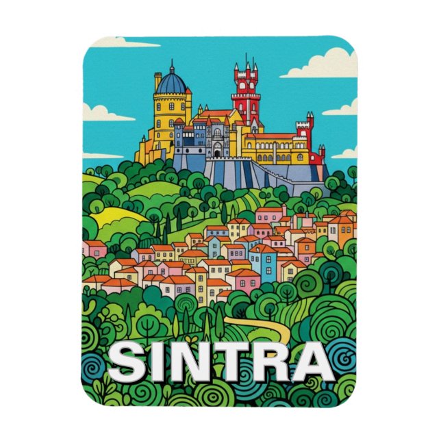 Sintra Portugal Reise Magnet (Vertikal)
