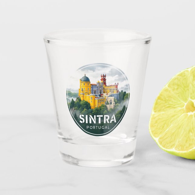 Sintra Portugal Schnapsglas (Vorderseite)