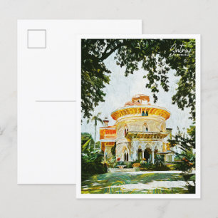 Sintra Portugal Schönes Ölmalerei-Landschaftsbild Postkarte