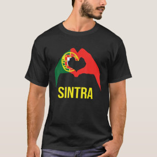 Sintra Portugiesische Stadt Liebe Portugal Flagge T-Shirt
