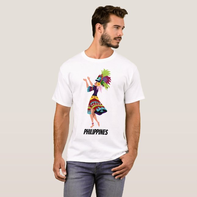 Sinulog-Tänzer T-Shirt (Vorne ganz)