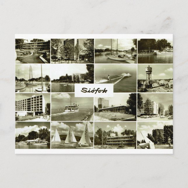 Siófok, Ungarn Postkarte (Vorderseite)
