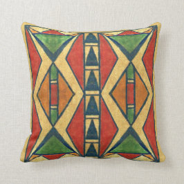Sioux-Art 1860's parfleche Entwurf Kissen