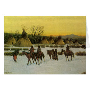 Sioux Camp in Wounded Knee von John Hauser