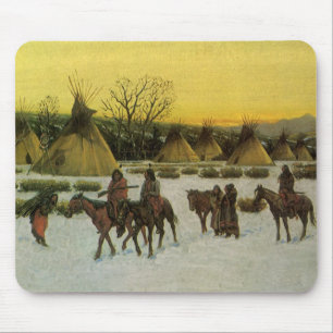 Sioux Camp in Wounded Knee von John Hauser Mousepad