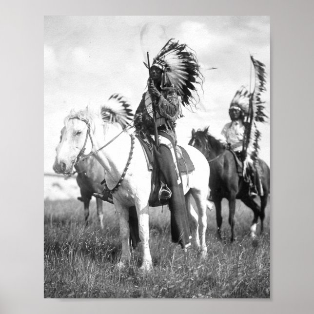 Sioux Chiefs Edward S Curtis 1905 Poster (Vorne)