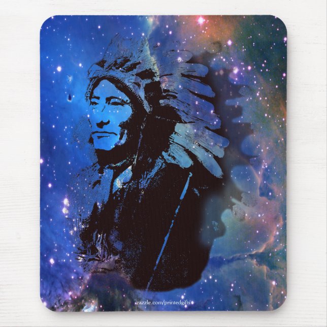 Sioux Chieftain Native American Gift Mousepad (Vorne)