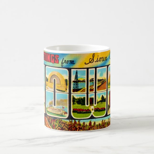  Sioux City IO Greetings Mug Kaffeetasse (Mittel)