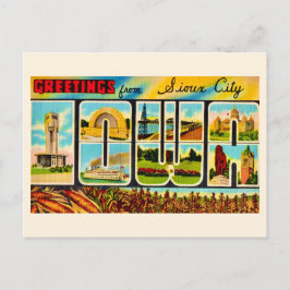 Sioux City IO Grüße Postkarte