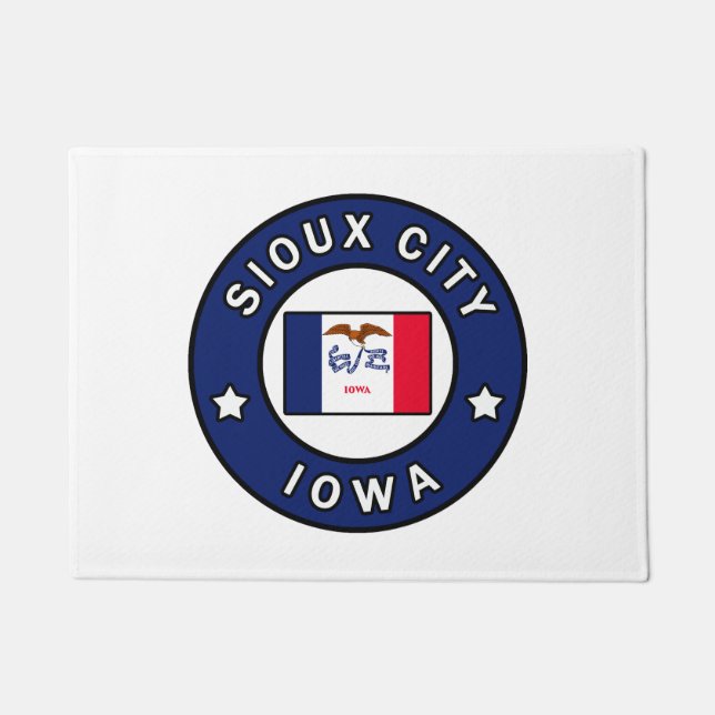 Sioux City Iowa Fußmatte (Vorderseite)