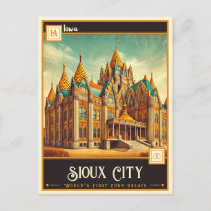 Sioux City, Iowa Vintage Postkarte