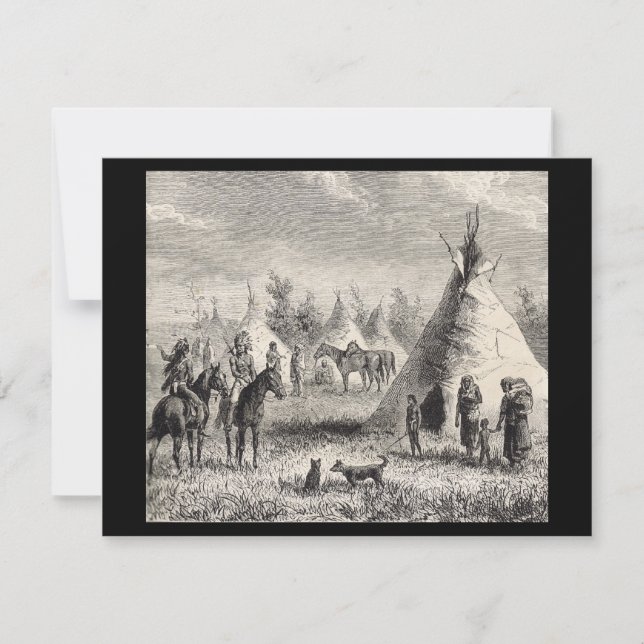 Sioux-Dorf, circa 1876 (Vorderseite)