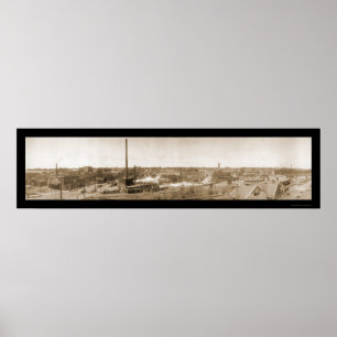 Sioux Falls SD Center Foto 1908 Poster