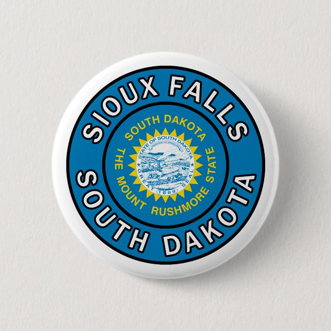 Sioux Falls South Dakota Button (Vorderseite)