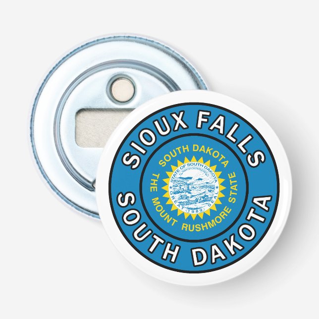 Sioux Falls South Dakota Flaschenöffner (Vorderseite)