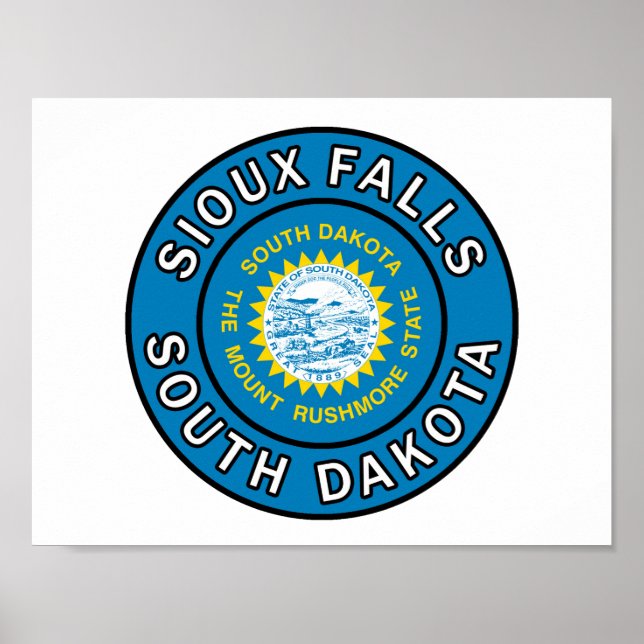 Sioux Falls South Dakota Poster (Vorne)