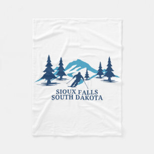 Sioux Falls South Dakota Ski Resort Skier Fleecedecke