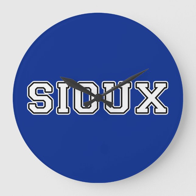 Sioux Große Wanduhr (Vorderseite)