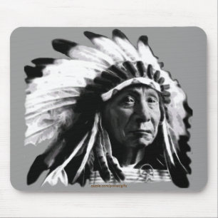 Sioux Historic Native American Chief Joseph Mousepad