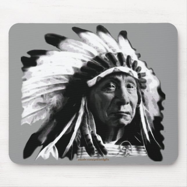 Sioux Historic Native American Chief Joseph Mousepad (Vorne)