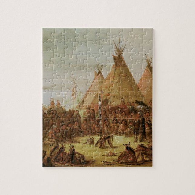 Sioux-Kriegsrat Puzzle (Vertikal)