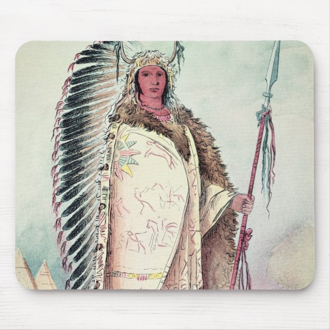Sioux-Leiter, 'das schwarze Rock Mousepad (Vorne)