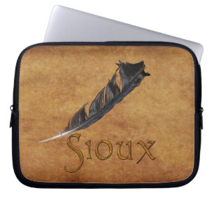 SIOUX Native American Feaather Laptop Sleeve