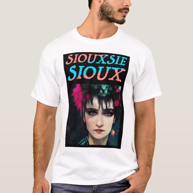 Siouxsie Sioux und die Banshees bemalt T-Shirt (Vorderseite)
