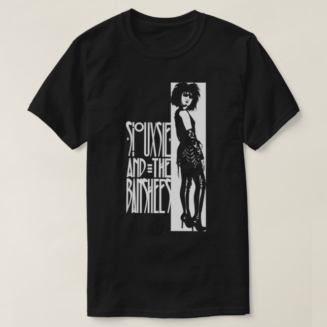 Siouxsie und der weiße, essenzielle T - Shirt der  (Design vorne)