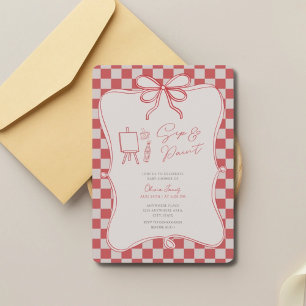 Sip and Paint-Baby-Shower Einladung
